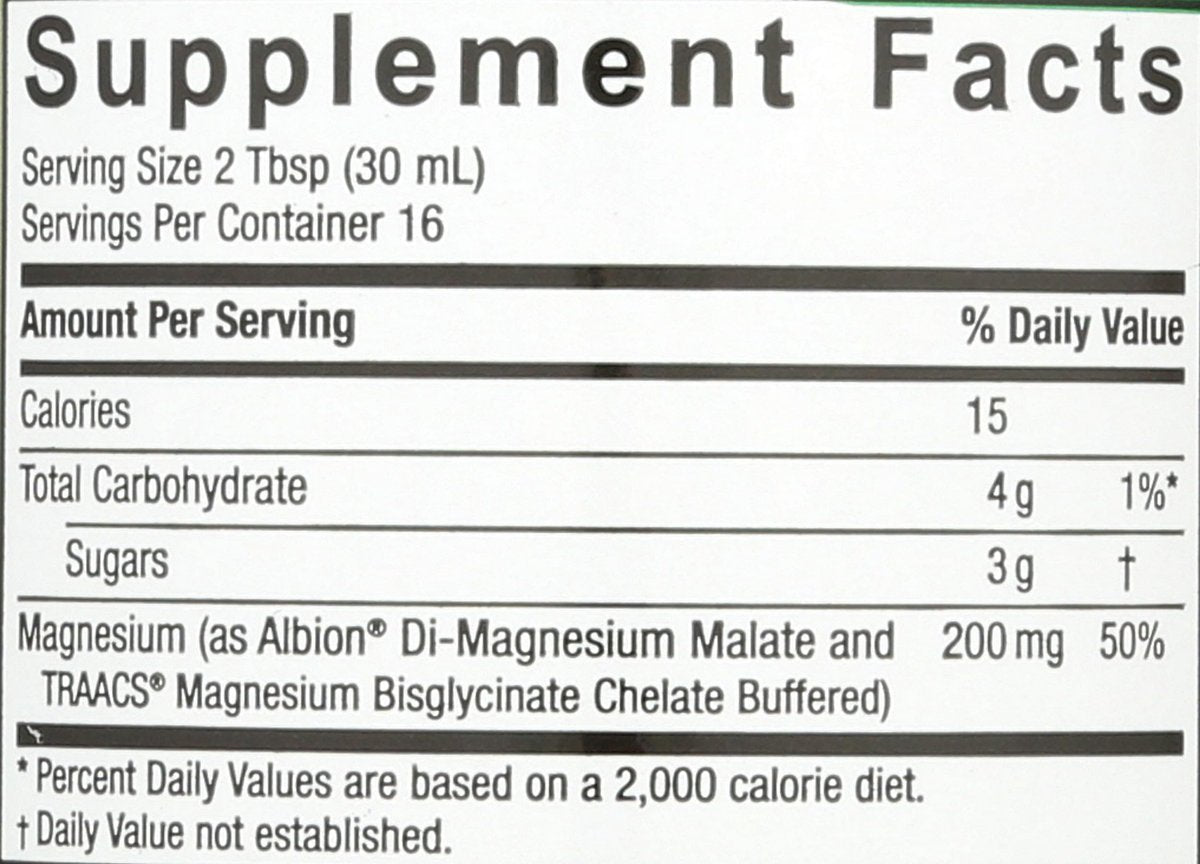 Nature's Answer Flüssiges Magnesiummalat und -glycinat | Unterstützt gesunde Knochen- und Muskelfunktion | Fördert die Herz-Kreislauf-Gesundheit | Glutenfrei & vegan 480 ml