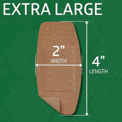 Curad Flex-Fabric Wundschnellverbände, dehnbar, 2 x 4 Zoll, 50 Stück, hautfarben
