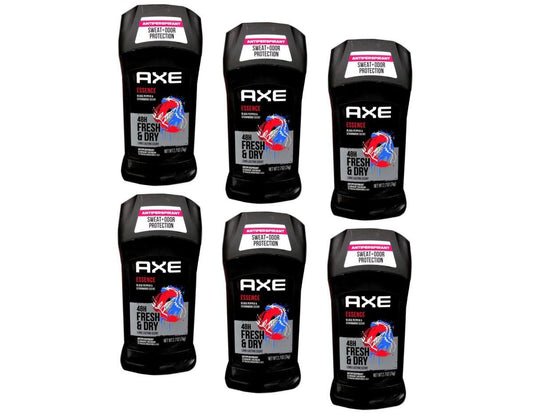 Axe Essence Dry Deodorant Antitranspirant 24h – 6er Pack (je 2,7 oz) – langanhaltender Schutz und frischer Duft