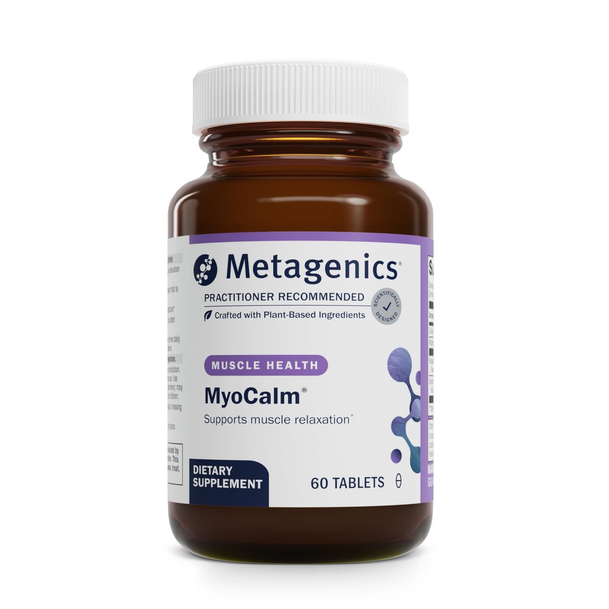 Metagenics MyoCalm – Calcium & Magnesium Komplex zur Muskelentspannung mit Passionsblume & Baldrianwurzel – 60 Tabletten