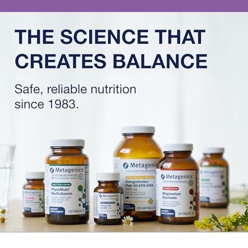 Metagenics MyoCalm – Calcium & Magnesium Komplex zur Muskelentspannung mit Passionsblume & Baldrianwurzel – 60 Tabletten