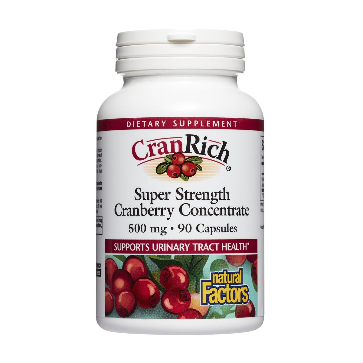 CranRich von Natural Factors – Hochkonzentrierter Cranberry-Extrakt für die Harnwegsunterstützung, Antioxidans, Non-GMO, 90 Kapseln
