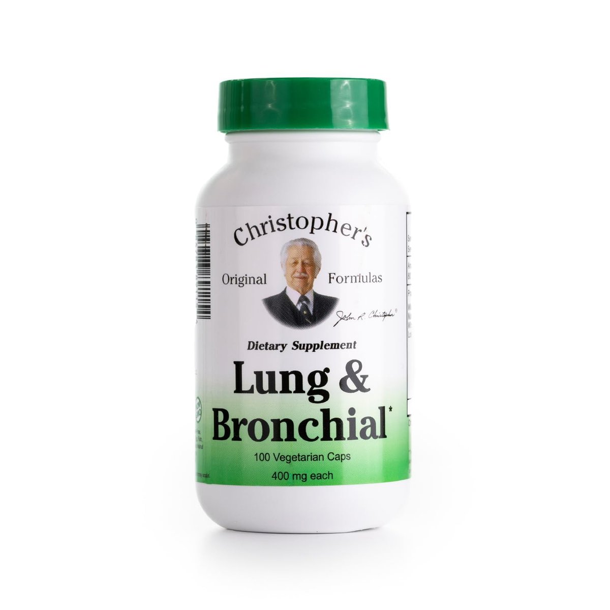 Christopher's Original Formulas Lungen- & Bronchialformel - Lungenreinigung für Raucher - Unterstützt das Atmungssystem mit synergistischer Kräutermischung