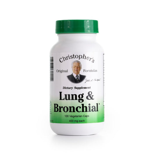 Christopher's Original Formulas Lungen- & Bronchialformel - Lungenreinigung für Raucher - Unterstützt das Atmungssystem mit synergistischer Kräutermischung