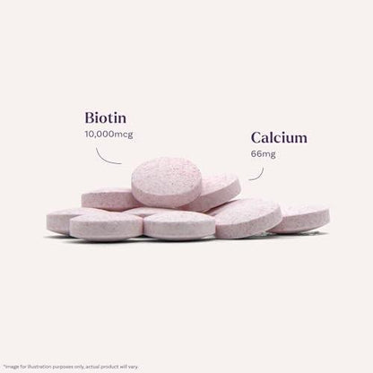 Natrol Beauty Biotin 10.000 mcg – 100 Tabletten für Haar, Haut und Nägel
