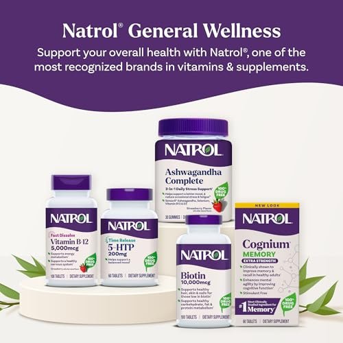 Natrol 5-HTP 100 mg – 90 Tabletten mit Zeitfreisetzung zur Unterstützung einer ausgeglichenen Stimmung