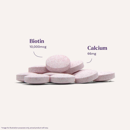 Natrol Beauty Biotin 10.000 mcg – 100 Tabletten für Haar, Haut und Nägel