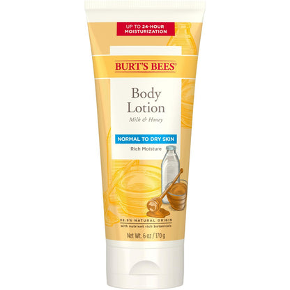 Burt’s Bees Body Lotion für normale bis trockene Haut mit Milch & Honig, 170 g