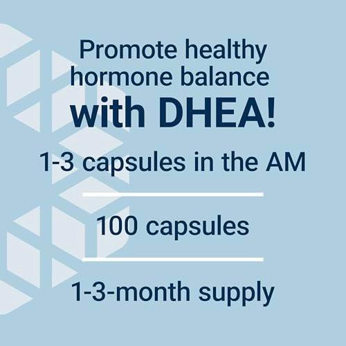 Life Extension DHEA 25 mg – Hormonbalance, Immunsystem, Sexualgesundheit, Knochen- & Herz-Kreislauf-Gesundheit, Anti-Aging & Stimmungsunterstützung – Glutenfrei, Nicht-GVO – 100 Kapseln