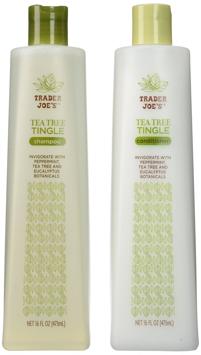 Trader Joe's Tea Tree Tingle Shampoo & Conditioner Set, 2 x 16 oz