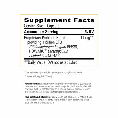 Integrative Therapeutics Probiotische Perlen – Tägliches Verdauungsergänzungsmittel zur Unterstützung der Darmgesundheit* – Probiotische Kapseln zur Unterstützung der Immunabwehr* – Sojafrei – 30 Stück (30 Portionen)