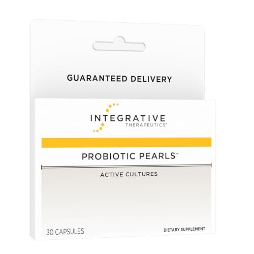 Integrative Therapeutics Probiotische Perlen – Tägliches Verdauungsergänzungsmittel zur Unterstützung der Darmgesundheit* – Probiotische Kapseln zur Unterstützung der Immunabwehr* – Sojafrei – 30 Stück (30 Portionen)