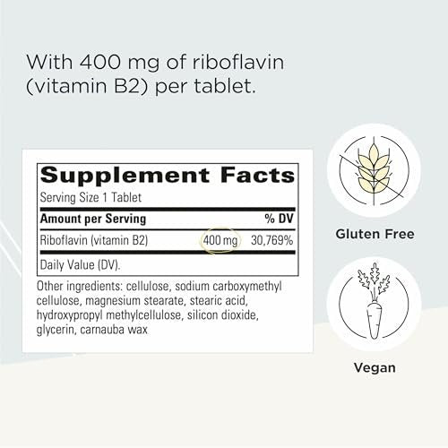 Integrative Therapeutics Riboflavin (B2) – Vitamin-B2-Präparat für zelluläre Energieunterstützung – 30 Kapseln