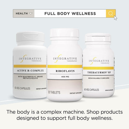 Integrative Therapeutics Riboflavin (B2) – Vitamin-B2-Präparat für zelluläre Energieunterstützung – 30 Kapseln