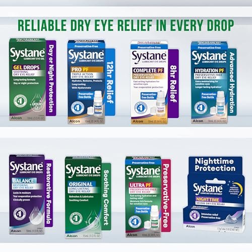 Systane Gleitende Augengel-Tropfen, 10 ml (Verpackung kann variieren)