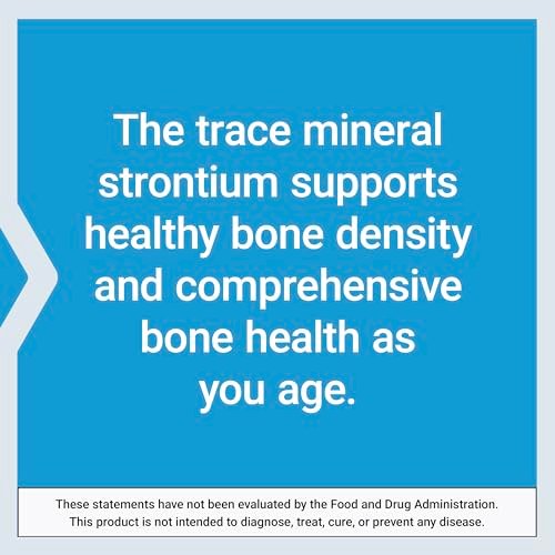 Life Extension Strontium Kapseln – Spurenelement für fortgeschrittene Knochengesundheit, glutenfrei, nicht-GVO, vegetarisch, 90 Kapseln