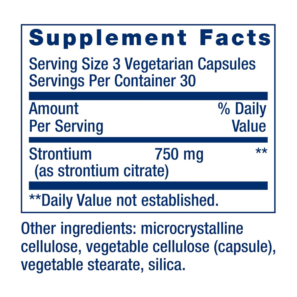 Life Extension Strontium Kapseln – Spurenelement für fortgeschrittene Knochengesundheit, glutenfrei, nicht-GVO, vegetarisch, 90 Kapseln