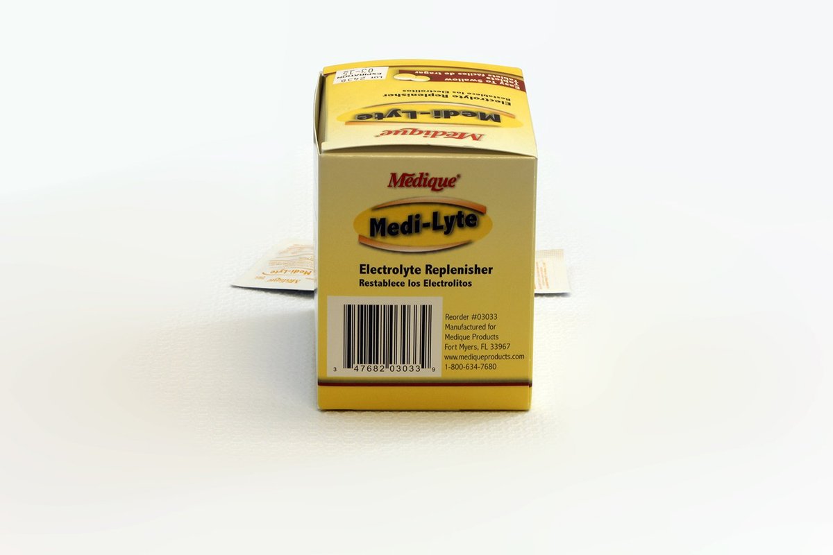 Medique 03033 Medi-Lyte Elektrolyt-Tabletten mit Kaliumchlorid gegen Krämpfe, 100 Tabletten