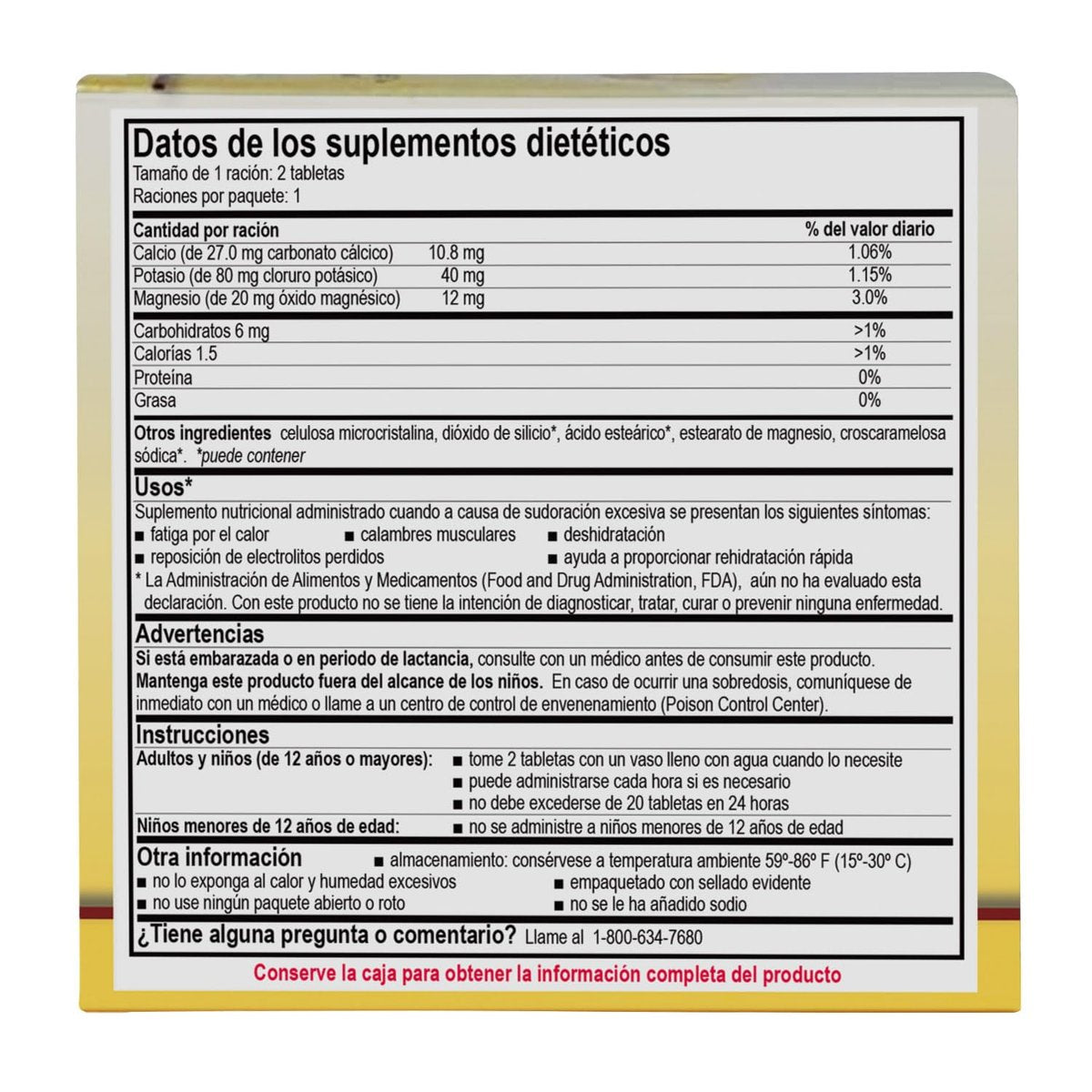 Medique 03033 Medi-Lyte Elektrolyt-Tabletten mit Kaliumchlorid gegen Krämpfe, 100 Tabletten