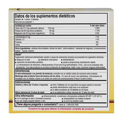 Medique 03033 Medi-Lyte Elektrolyt-Tabletten mit Kaliumchlorid gegen Krämpfe, 100 Tabletten