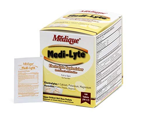 Medique 03033 Medi-Lyte Elektrolyt-Tabletten mit Kaliumchlorid gegen Krämpfe, 100 Tabletten