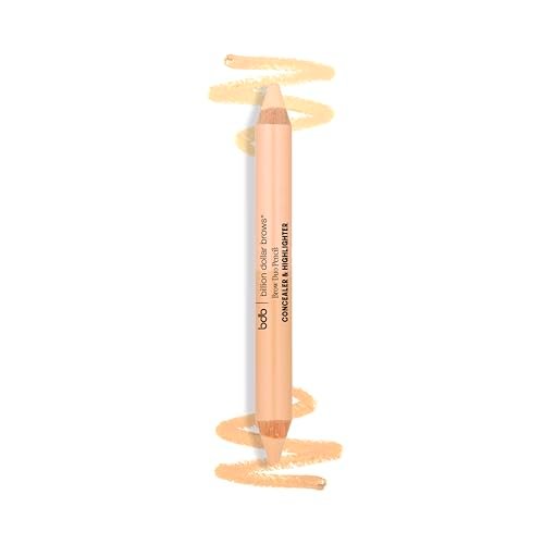 billion dollar brows Duo Brow Highlighter & Concealer Stift zum Anheben und Hervorheben der Augenbrauen, Universal, 3,6 g (0,13 Unzen)