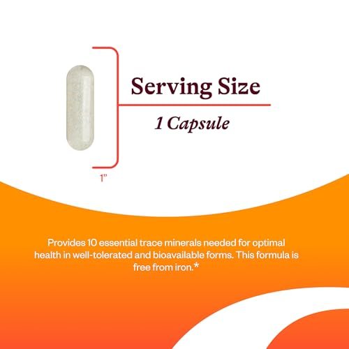 Seeking Health Spurenelemente-Komplex – 10 essentielle Mineralien für Immunsystem & Nerven – Eisenfrei – 30 Kapseln
