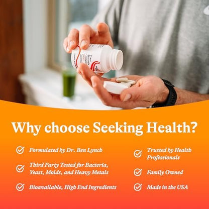 Seeking Health Spurenelemente-Komplex – 10 essentielle Mineralien für Immunsystem & Nerven – Eisenfrei – 30 Kapseln