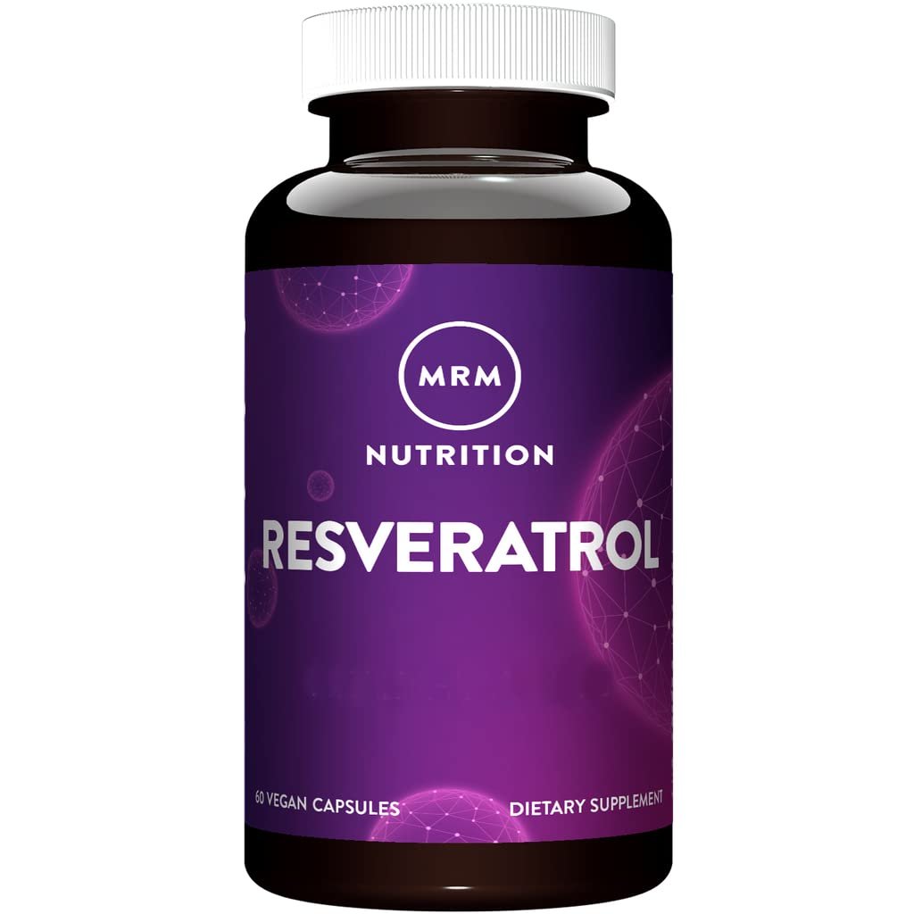 MRM Resveratrol 100 mg – Natürliches Trans-Resveratrol Antioxidans für Männer und Frauen, zelluläre Gesundheit und Anti-Aging, vegan & glutenfrei, 60 Kapseln