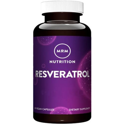 MRM Resveratrol 100 mg – Natürliches Trans-Resveratrol Antioxidans für Männer und Frauen, zelluläre Gesundheit und Anti-Aging, vegan & glutenfrei, 60 Kapseln