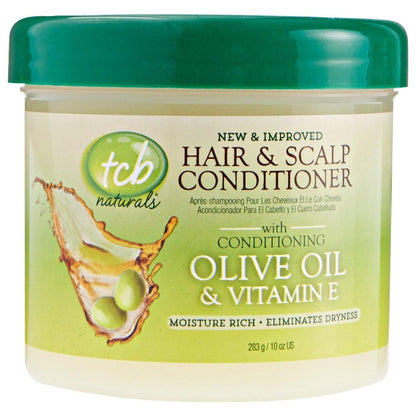 TCB Naturals Haar- und Kopfhaut Conditioner 3er-Pack (3 x 283 g) mit kostenloser Nagelfeile