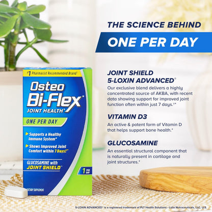Osteo Bi-Flex One Per Day Vitamin-D-Präparat – Verbessert die Gelenkfunktion, unterstützt Knochen- und Immungesundheit, 30 überzogene Tabletten