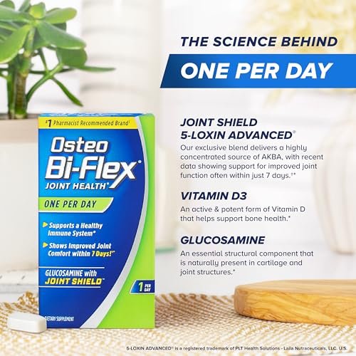 Osteo Bi-Flex One Per Day Vitamin-D-Präparat – Verbessert die Gelenkfunktion, unterstützt Knochen- und Immungesundheit, 30 überzogene Tabletten