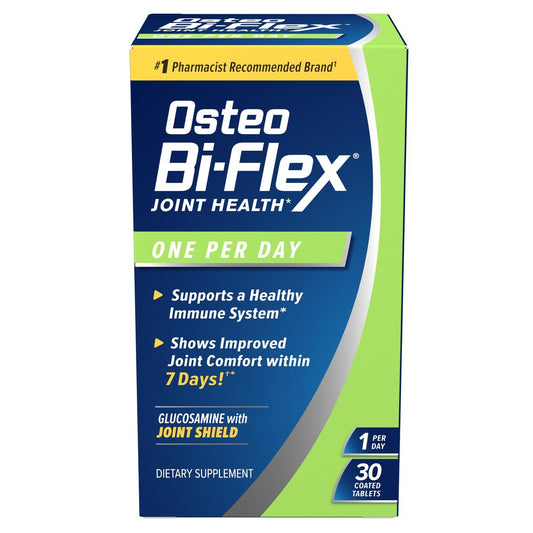Osteo Bi-Flex One Per Day Vitamin-D-Präparat – Verbessert die Gelenkfunktion, unterstützt Knochen- und Immungesundheit, 30 überzogene Tabletten