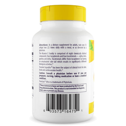 Healthy Origins Tocomin SupraBio Tocotrienole 50 mg – 60 Softgels – Herzgesundheit & Antioxidantien