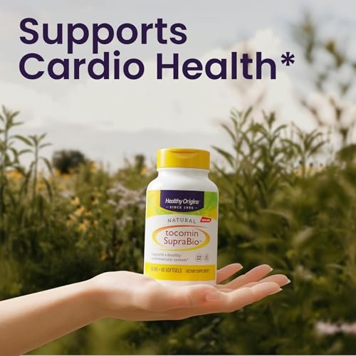Healthy Origins Tocomin SupraBio Tocotrienole 50 mg – 60 Softgels – Herzgesundheit & Antioxidantien
