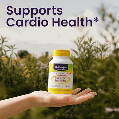 Healthy Origins Tocomin SupraBio Tocotrienole 50 mg – 60 Softgels – Herzgesundheit & Antioxidantien