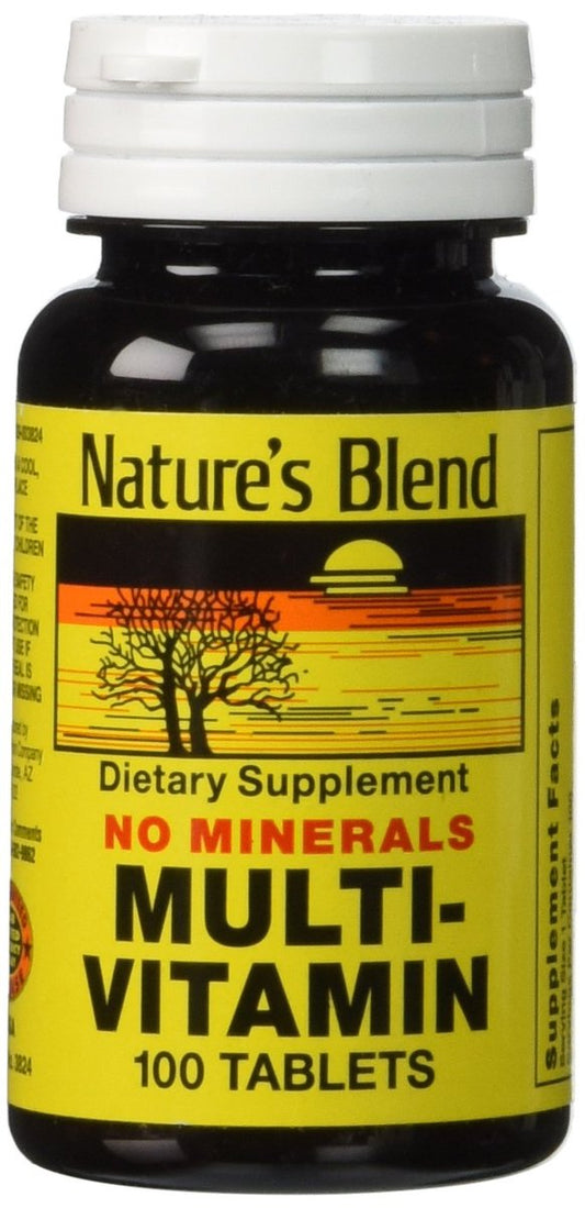 Nature's Blend Multi-Vitamin ohne Mineralstoffe - 100 Tabletten