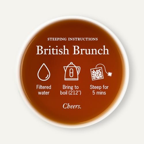 Steven Smith Teamaker British Brunch No. 18 – Englischer Frühstückstee, lose Blätter, 15 Teebeutel, koffeinhaltig, zuckerfrei
