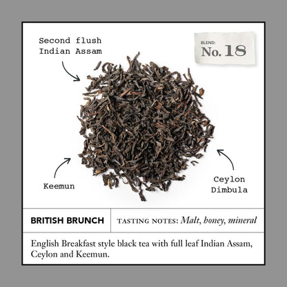 Steven Smith Teamaker British Brunch No. 18 – Englischer Frühstückstee, lose Blätter, 15 Teebeutel, koffeinhaltig, zuckerfrei