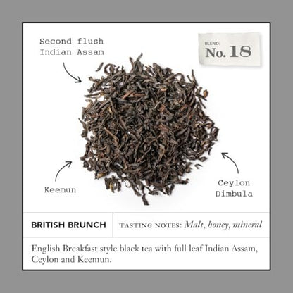 Steven Smith Teamaker British Brunch No. 18 – Englischer Frühstückstee, lose Blätter, 15 Teebeutel, koffeinhaltig, zuckerfrei
