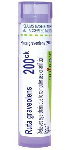 Boiron Ruta Graveolens 200CK – Homöopathisches Mittel bei Augenbelastung durch Bildschirmarbeit und künstliches Licht – 80 Globuli