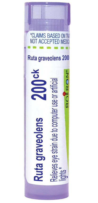 Boiron Ruta Graveolens 200CK – Homöopathisches Mittel bei Augenbelastung durch Bildschirmarbeit und künstliches Licht – 80 Globuli