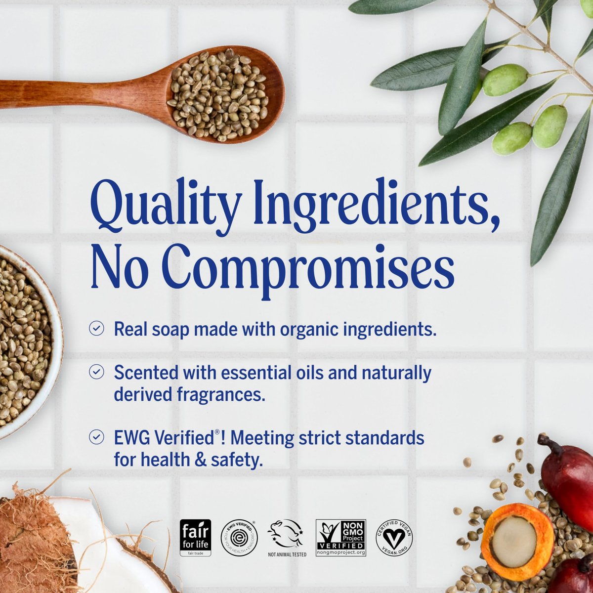 Dr. Bronner's Pure-Castile Magic Soap Flüssigseife (Eukalyptus, 946 ml) – Hergestellt mit regenerativ zertifizierten Bio-Ölen, 18-in-1 Anwendungen: Gesicht, Körper, Haare, Wäsche, Haustiere und Geschirr, konzentriert, vegan