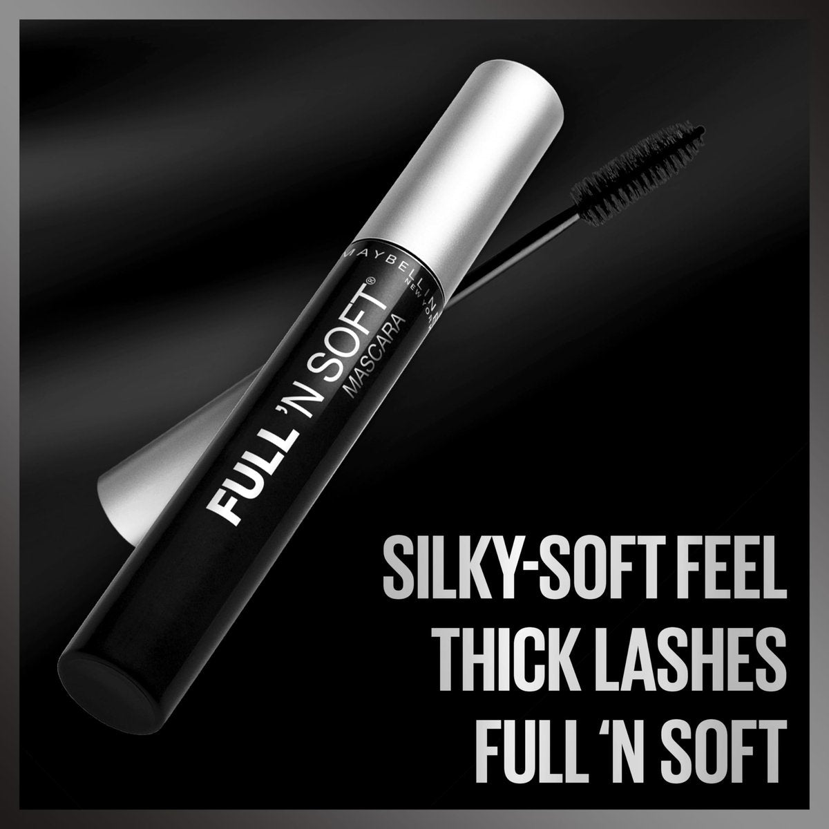 Maybelline Full 'N Soft Waterproof Mascara, Very Black, 0,28 Fl Oz