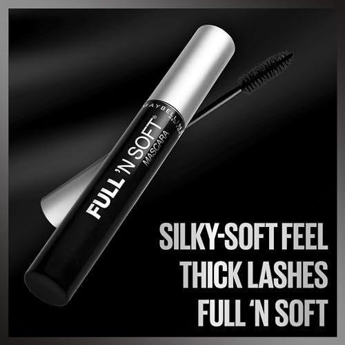 Maybelline Full 'N Soft Waterproof Mascara, Very Black, 0,28 Fl Oz
