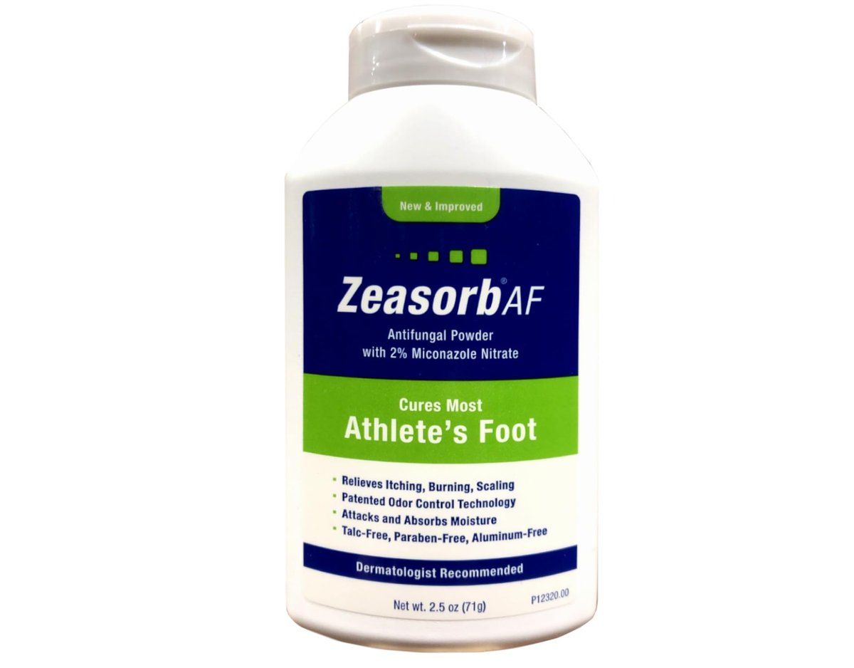 Zeasorb-AF Super Absorbierendes Antimykotikum-Puder 2,5 Unzen (3er-Pack) – Fußpilz-Behandlung