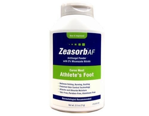 Zeasorb-AF Super Absorbierendes Antimykotikum-Puder 2,5 Unzen (3er-Pack) – Fußpilz-Behandlung