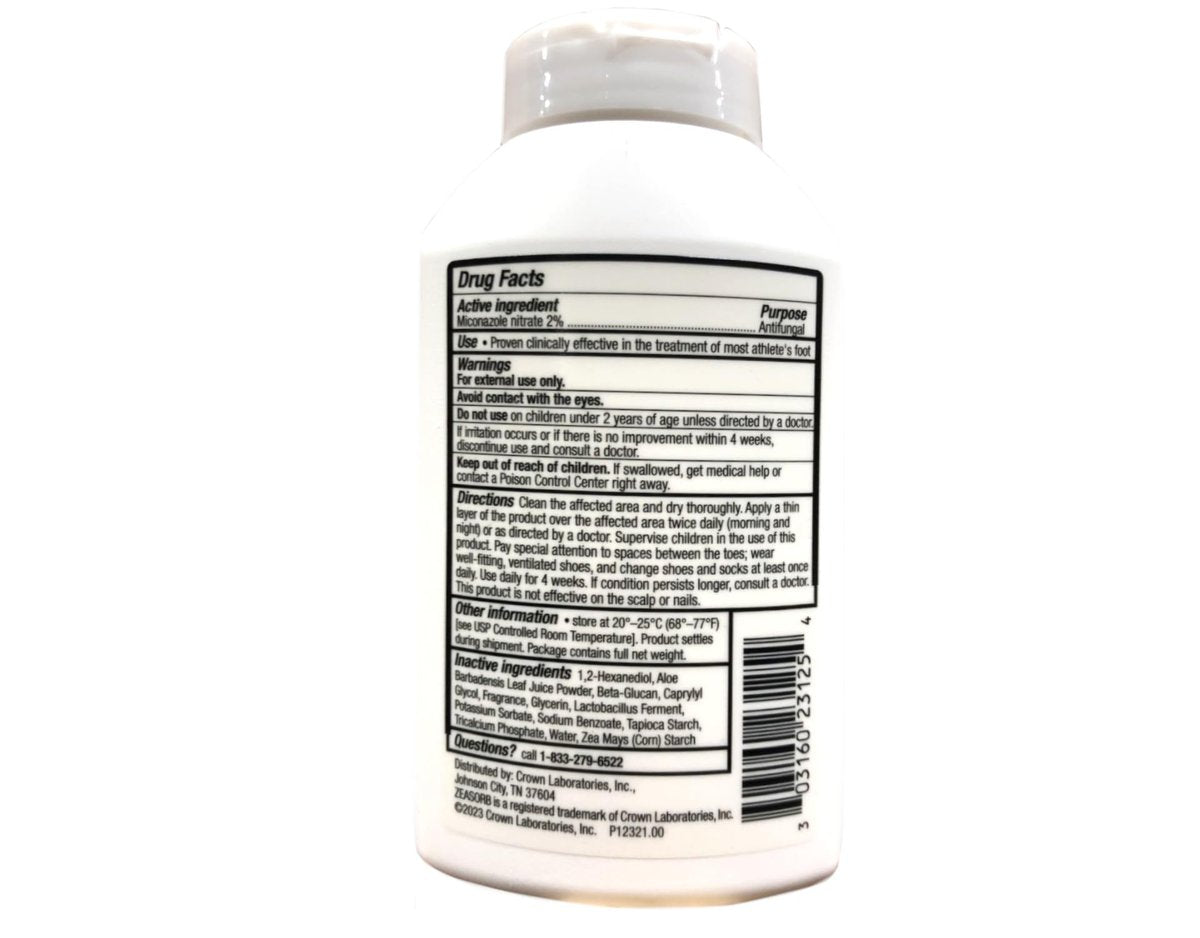 Zeasorb-AF Super Absorbierendes Antimykotikum-Puder 2,5 Unzen (3er-Pack) – Fußpilz-Behandlung