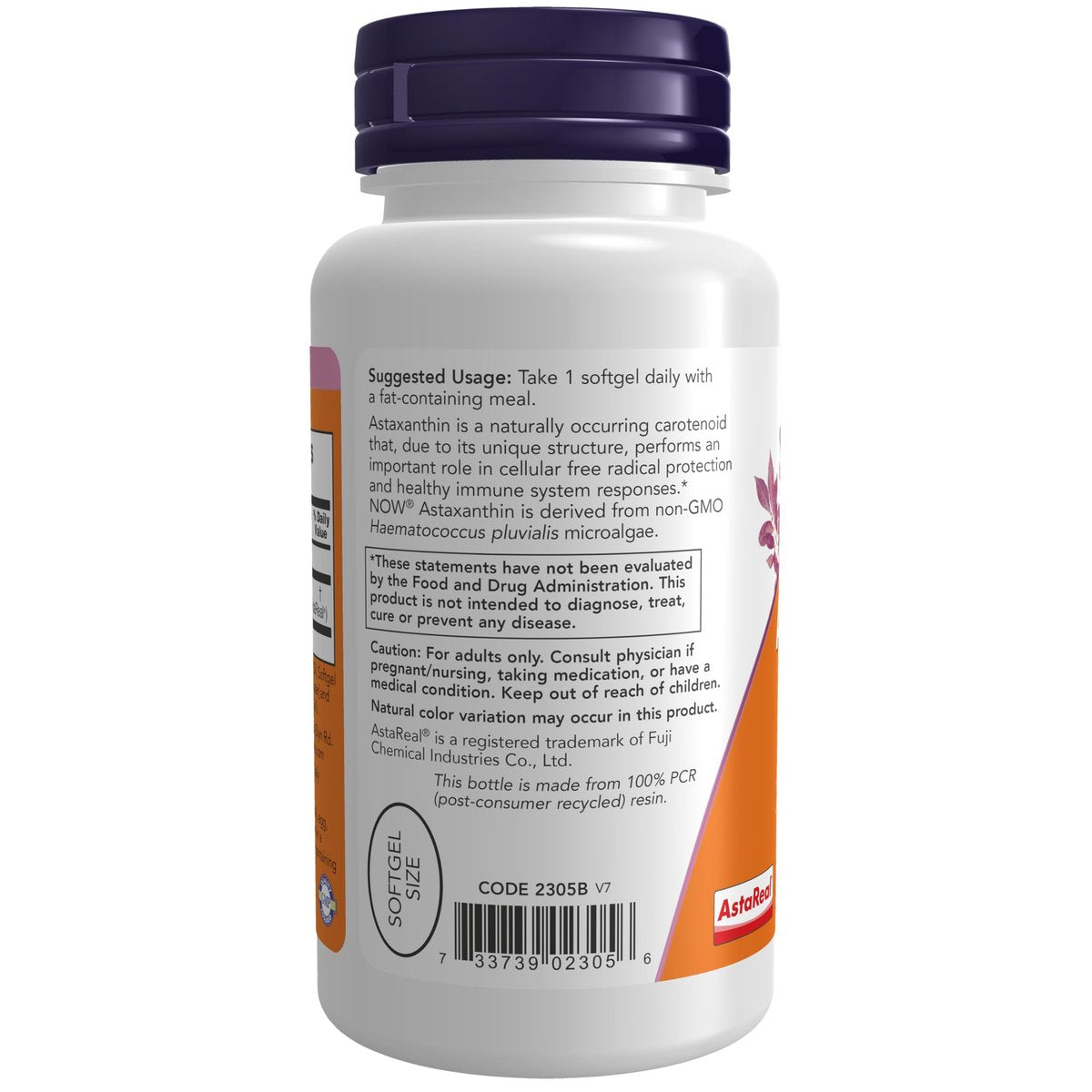 NOW Foods Astaxanthin 4 mg – 90 Weichkapseln – Aus Nicht-GMO Haematococcus Pluvialis Mikroalgen mit Natürlichem Lutein, Canthaxanthin und Beta-Carotin